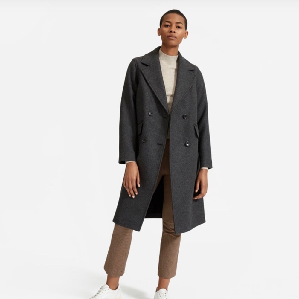 NWT Everlane Italian ReWool Overcoat Size 4